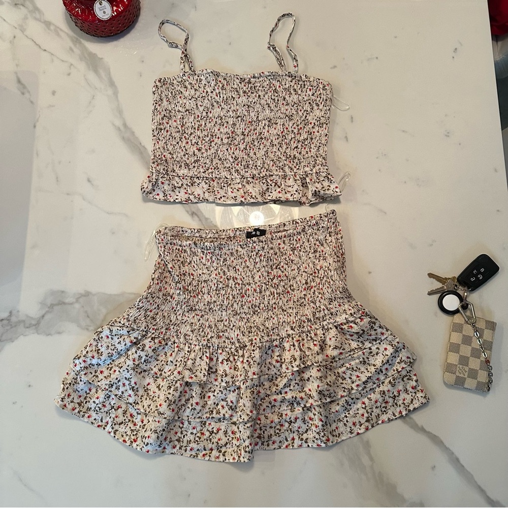 Blue B Floral Two Piece Set